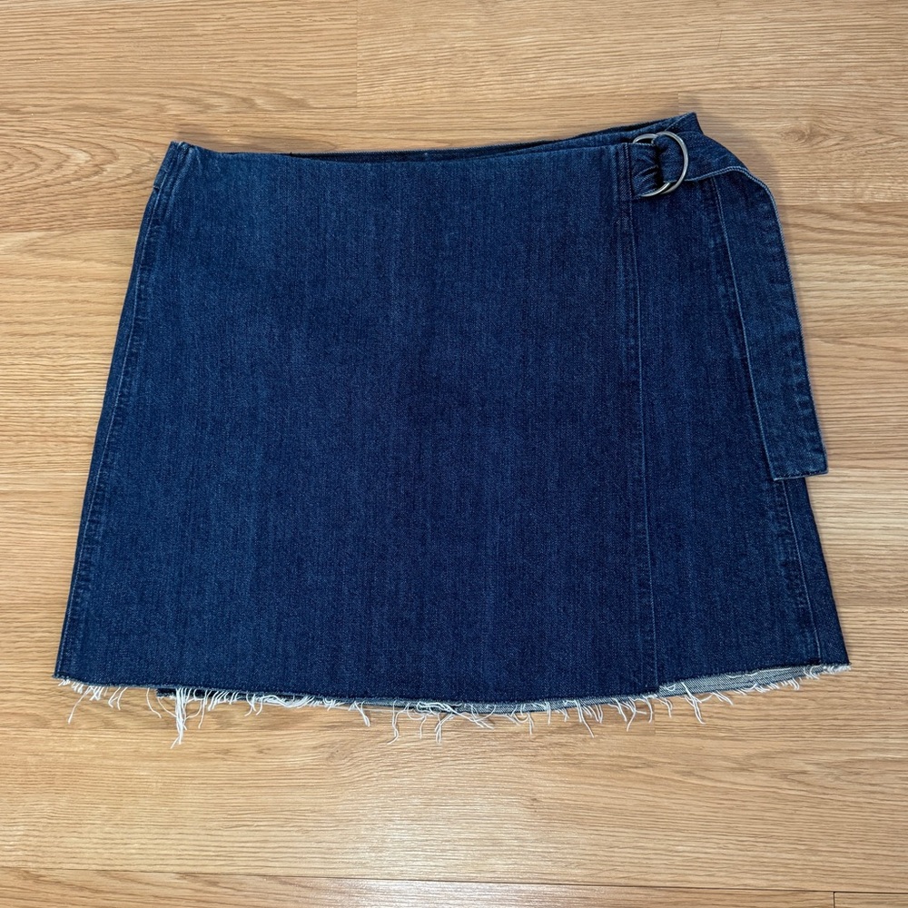 NWT madewell denim wrap skirt size 10
